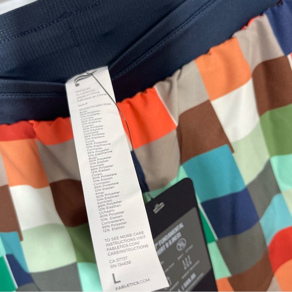 NWT Fabletics The 7” Fundamental Short ( Lined ) CUBEOLOGY Men’s L Gym Athletic - Picture 10 of 16